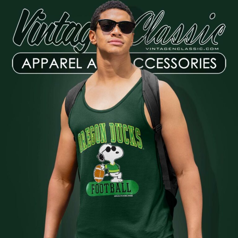 Snoopy Oregon Duck Football Tank Top Racerback Snoopy Oregon Duck Football Tank Top Racerback