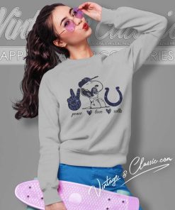 Snoopy Peace Love Indianapolis Colts Shirt 4 Snoopy Peace Love Indianapolis Colts Sweatshirt