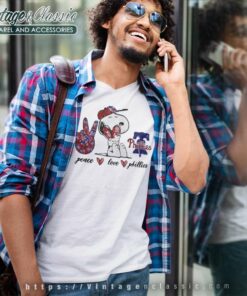 Snoopy Peace Love Philadelphia Phillies V Neck TShirt