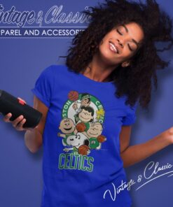 Snoopy Peanuts Boston Celtics Women T Shirt
