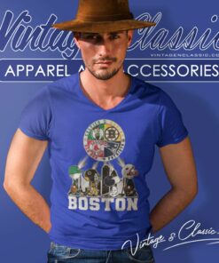 Snoopy Peanuts Characters Boston City Legend V Neck TShirt