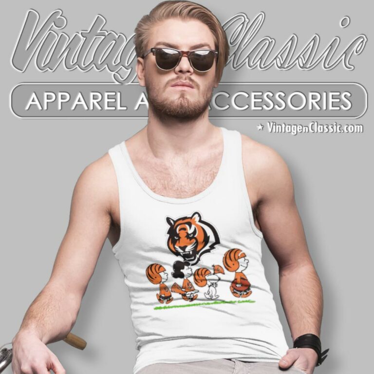 Snoopy Peanuts Cheer For The Cincinnati Bengals Tank Top Racerback Snoopy Peanuts Cheer For The Cincinnati Bengals Tank Top Racerback