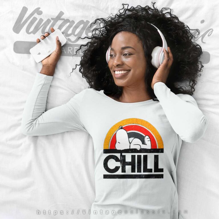 Snoopy Peanuts Chill Relaxed Long Sleeve Tee Snoopy Peanuts Chill Relaxed Long Sleeve Tee