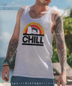 Snoopy Peanuts Chill Relaxed Tank Top Racerback