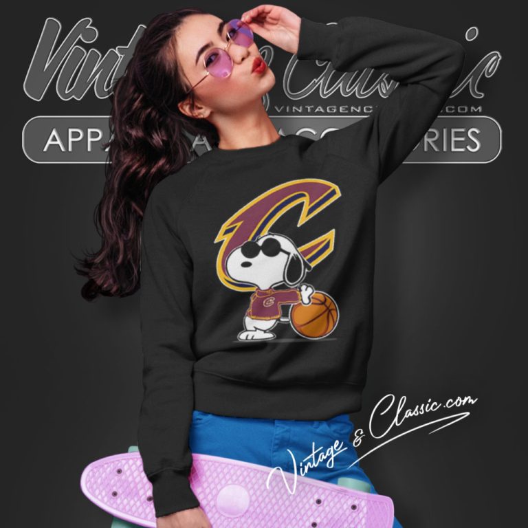 Snoopy Peanuts Cleveland Cavaliers Nba Sweatshirt Snoopy Peanuts Cleveland Cavaliers Nba Sweatshirt