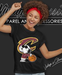 Snoopy Peanuts Cleveland Cavaliers Nba Women T Shirt