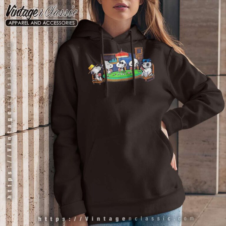 Snoopy Peanuts Dogs Playing Poker Hoodie Snoopy Peanuts Dogs Playing Poker Hoodie