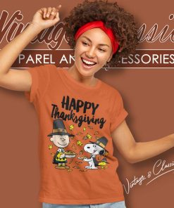 Snoopy Peanuts Happy Thanksgiving Women TShirt