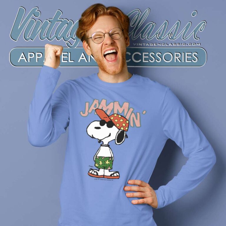 Snoopy Peanuts Jammin Long Sleeve Tee Snoopy Peanuts Jammin Long Sleeve Tee