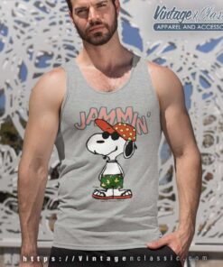 Snoopy Peanuts Jammin Tank Top Racerback