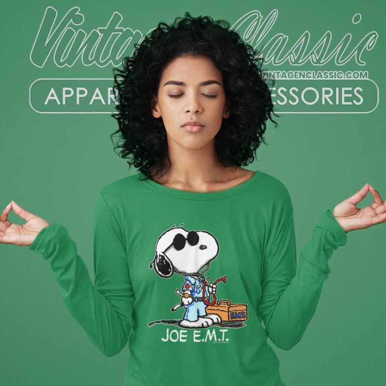 Snoopy Peanuts Joe Emt Long Sleeve Tee Snoopy Peanuts Joe Emt Long Sleeve Tee
