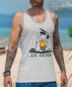 Snoopy Peanuts Joe Golfer Tank Top Racerback
