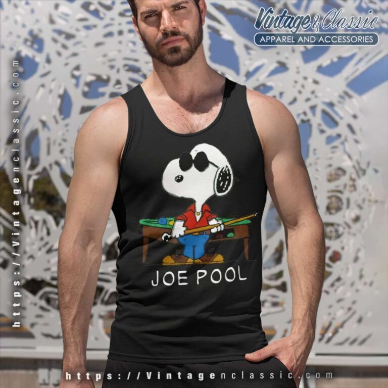 Snoopy Peanuts Joe Pool Tank Top Racerback Snoopy Peanuts Joe Pool Tank Top Racerback