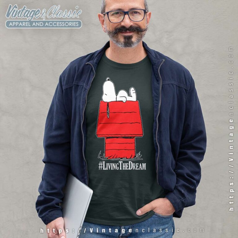 Snoopy Peanuts Living The Dream Long Sleeve Tee Snoopy Peanuts Living The Dream Long Sleeve Tee