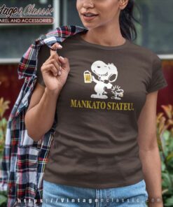 Snoopy Peanuts Mankato State Women TShirt