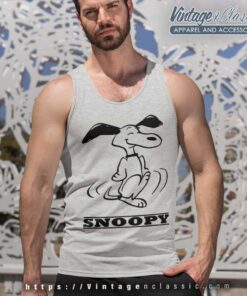 Snoopy Peanuts Mayo Spruce 60s Tank Top Racerback