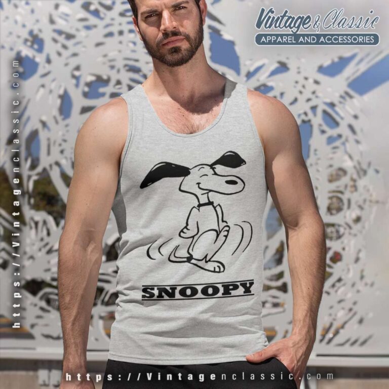 Snoopy Peanuts Mayo Spruce 60s Tank Top Racerback Snoopy Peanuts Mayo Spruce 60s Tank Top Racerback