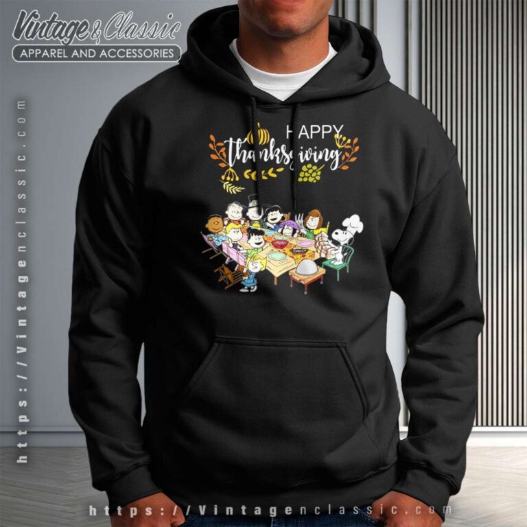 Snoopy Peanuts Party Happy Thanksgiving Hoodie Snoopy Peanuts Party Happy Thanksgiving Hoodie