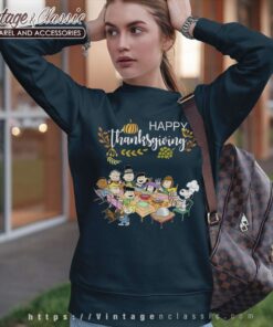 Snoopy Peanuts Party Happy Thanksgiving Sweatshirt