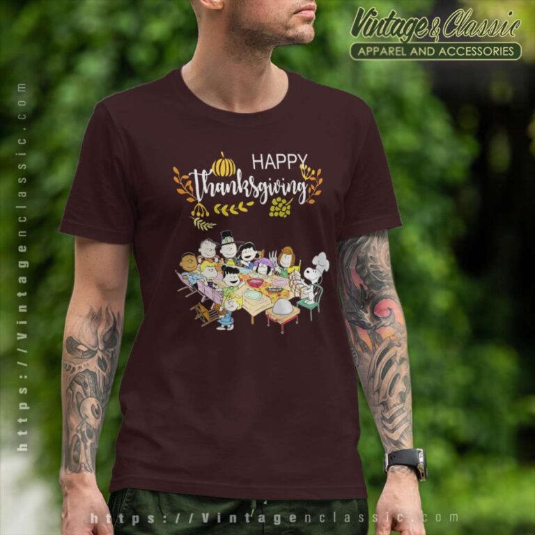 Snoopy Peanuts Party Happy Thanksgiving T Shirt Snoopy Peanuts Party Happy Thanksgiving T Shirt