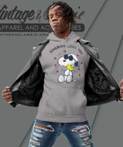 Snoopy Peanuts Somebody Loves You Hoodie