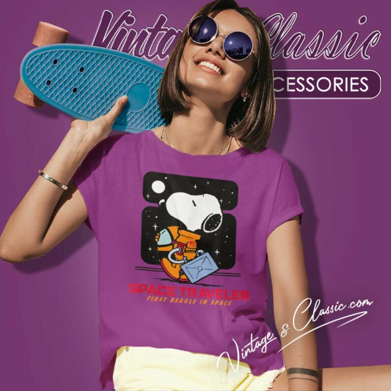 Snoopy Peanuts Space Traveler First Beagle In Space Women TShirt Snoopy Peanuts Space Traveler First Beagle In Space Women TShirt