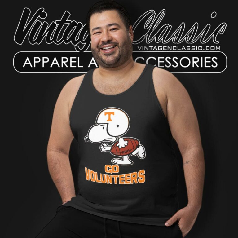 Snoopy Peanuts Tennessee Volunteers Tank Top Racerback Snoopy Peanuts Tennessee Volunteers Tank Top Racerback