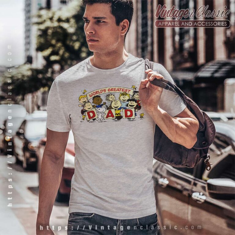 Snoopy Peanuts Worlds Greatest Dad T Shirt Snoopy Peanuts Worlds Greatest Dad T Shirt