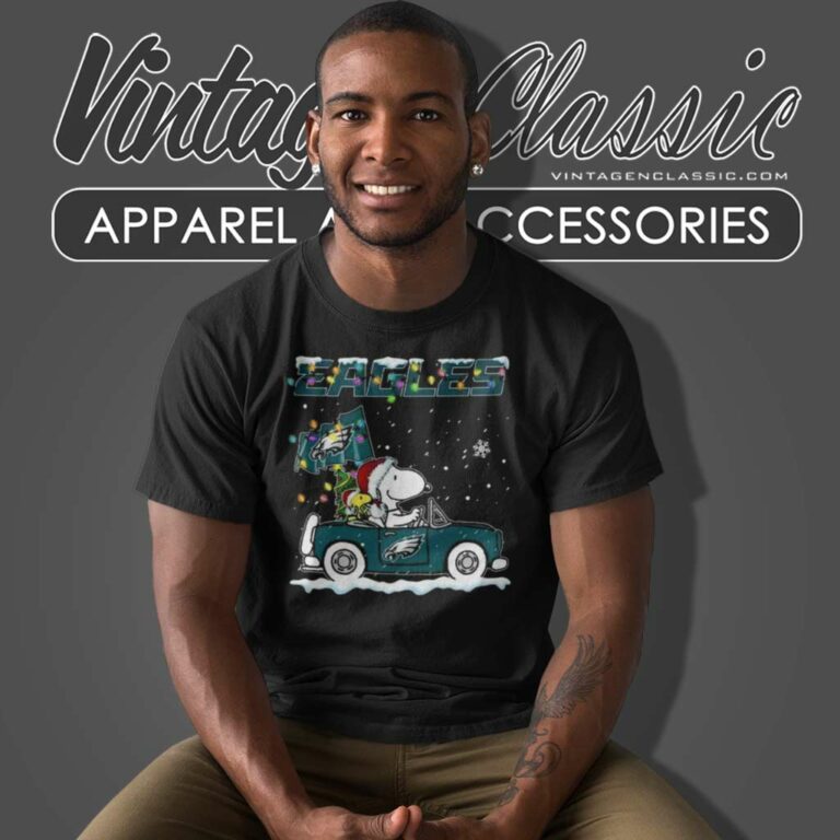 Snoopy Philadelphia Eagles Driver Car Christmas T Shirt Snoopy Philadelphia Eagles Driver Car Christmas T Shirt