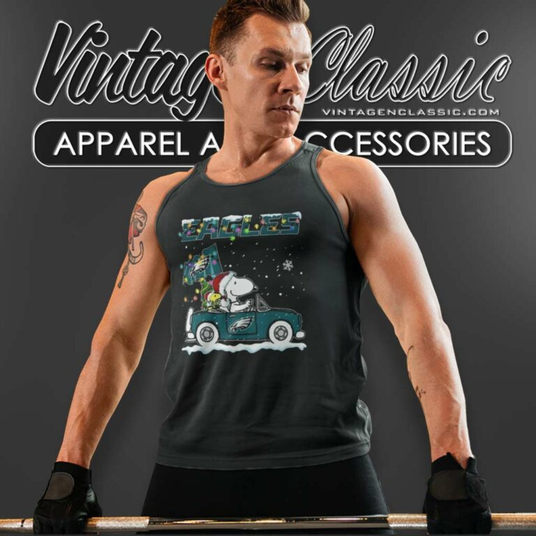 Snoopy Philadelphia Eagles Driver Car Christmas Tank Top Racerback Snoopy Philadelphia Eagles Driver Car Christmas Tank Top Racerback
