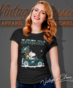 Snoopy Philadelphia Eagles Driver Car Christmas Women TShirt