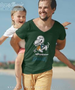 Snoopy Philadelphia Eagles Nfl V Neck TShirt