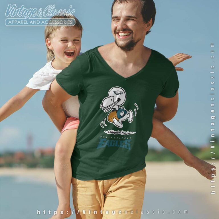 Snoopy Philadelphia Eagles Nfl V Neck TShirt Snoopy Philadelphia Eagles Nfl V Neck TShirt