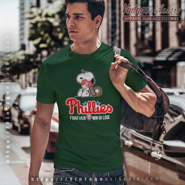 Snoopy Philadelphia Phillies Forever Win Or Lose T Shirt Snoopy Philadelphia Phillies Forever Win Or Lose T Shirt