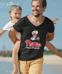 Snoopy Philadelphia Phillies Forever Win Or Lose V Neck TShirt