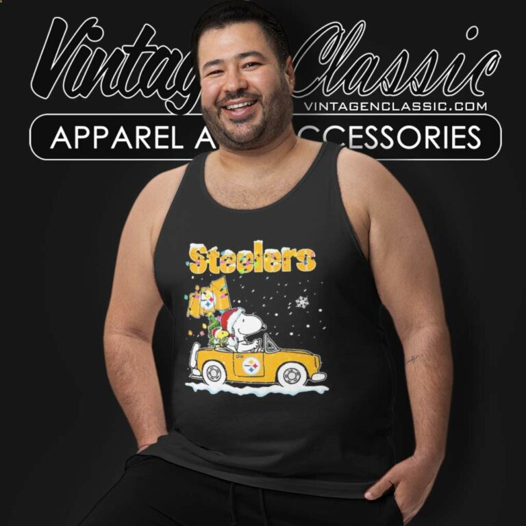 Snoopy Pittsburgh Steelers Driver Car Christmas Tank Top Racerback Snoopy Pittsburgh Steelers Driver Car Christmas Tank Top Racerback