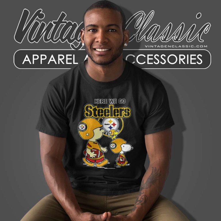Snoopy Pittsburgh Steelers Here We Go T Shirt Snoopy Pittsburgh Steelers Here We Go T Shirt