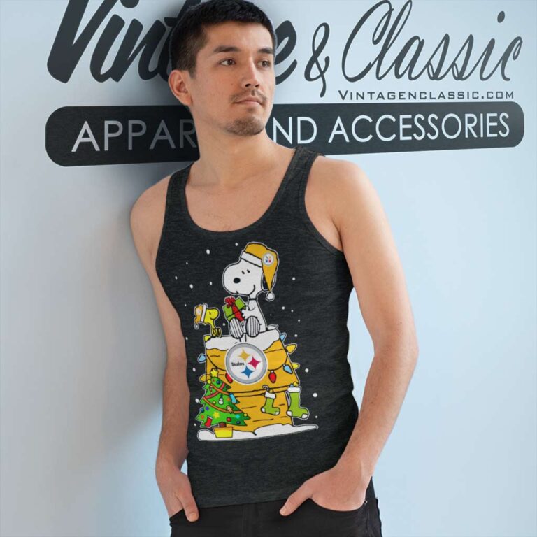 Snoopy Pittsburgh Steelers Ugly Christmas Tank Top Racerback Snoopy Pittsburgh Steelers Ugly Christmas Tank Top Racerback
