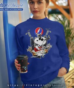 Snoopy Play Guitar Grateful Dead Sweatshirt