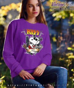 Snoopy Play Guitar Kiss Rock Sweatshirt