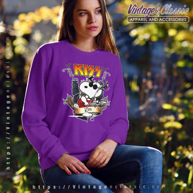 Snoopy Play Guitar Kiss Rock Sweatshirt Snoopy Play Guitar Kiss Rock Sweatshirt