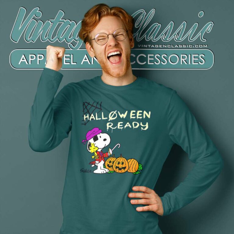 Snoopy Ready For Halloween Long Sleeve Tee Snoopy Ready For Halloween Long Sleeve Tee