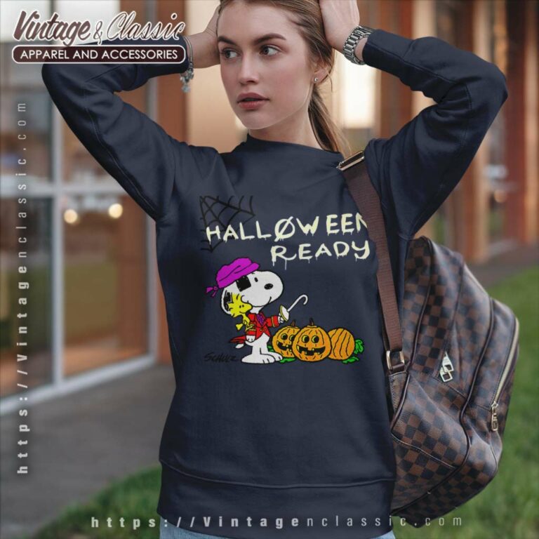 Snoopy Ready For Halloween Sweatshirt Snoopy Ready For Halloween Sweatshirt