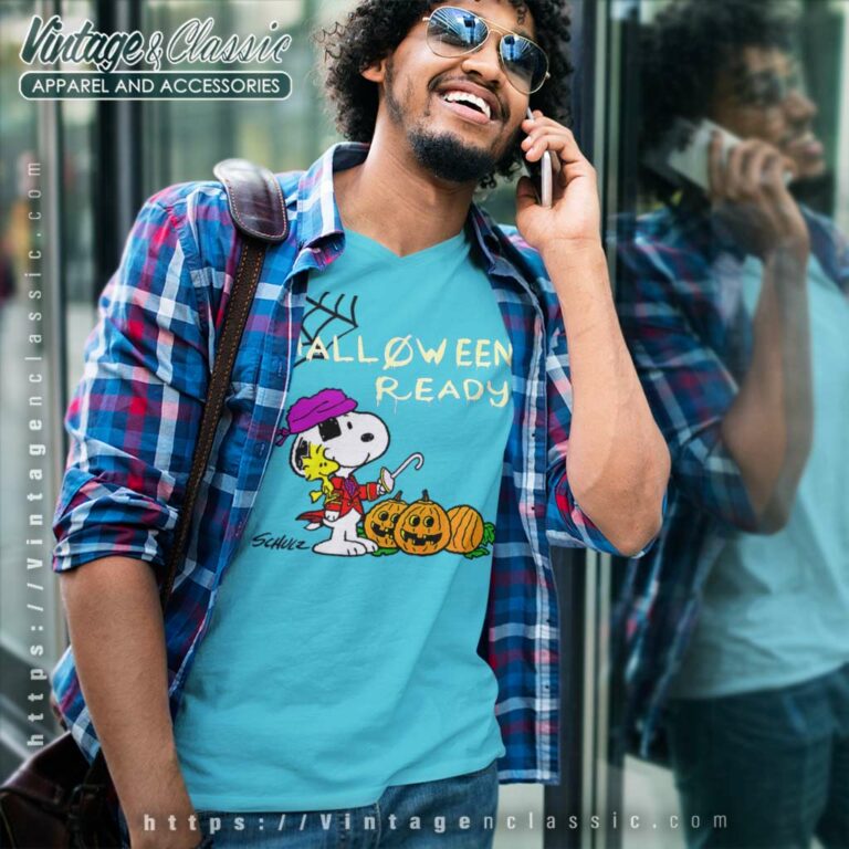 Snoopy Ready For Halloween V Neck TShirt Snoopy Ready For Halloween V Neck TShirt