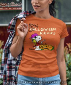Snoopy Ready For Halloween Women TShirt