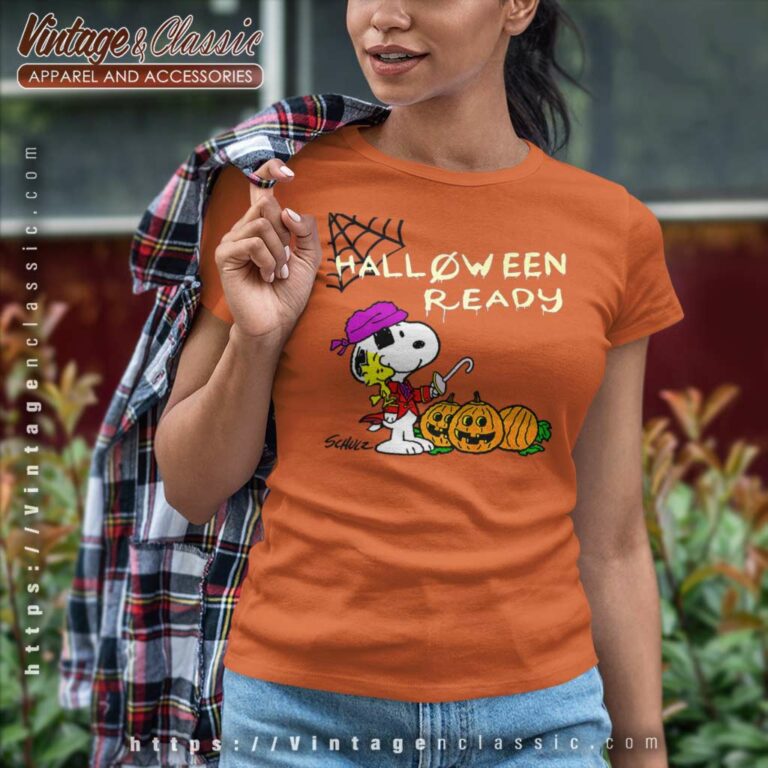 Snoopy Ready For Halloween Women TShirt Snoopy Ready For Halloween Women TShirt