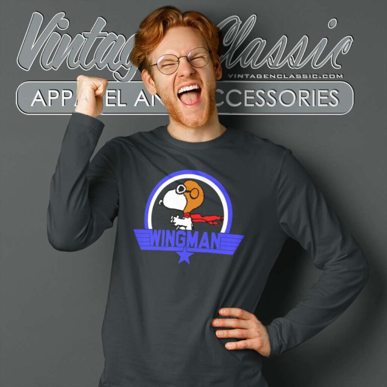 Snoopy Red Baron Wingman Long Sleeve Tee Snoopy Red Baron Wingman Long Sleeve Tee