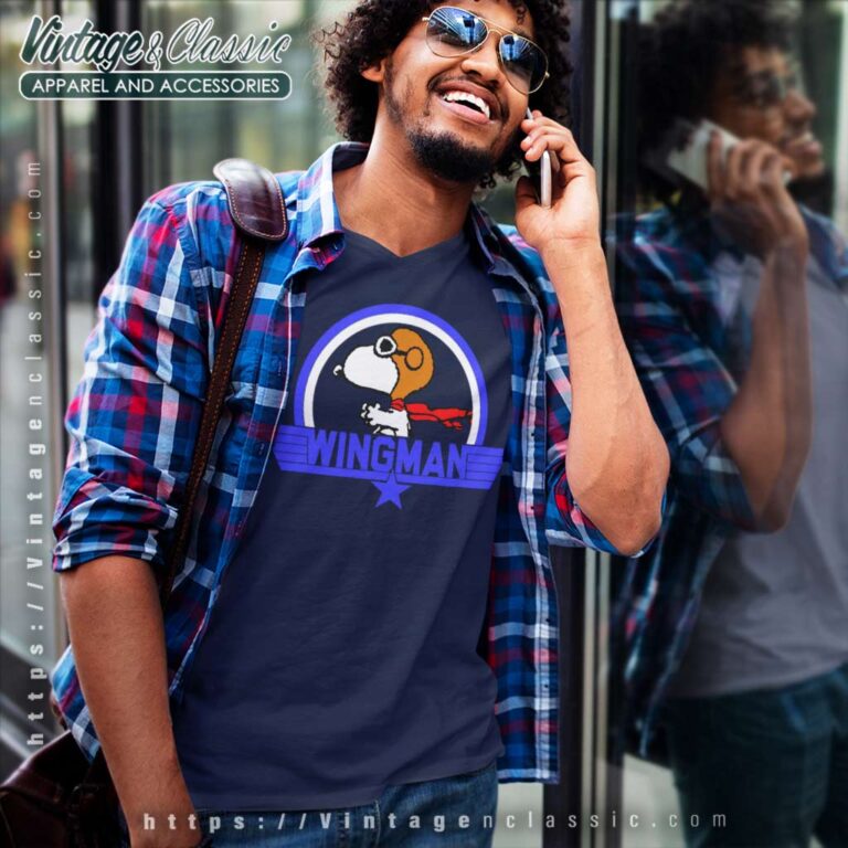 Snoopy Red Baron Wingman V Neck TShirt Snoopy Red Baron Wingman V Neck TShirt