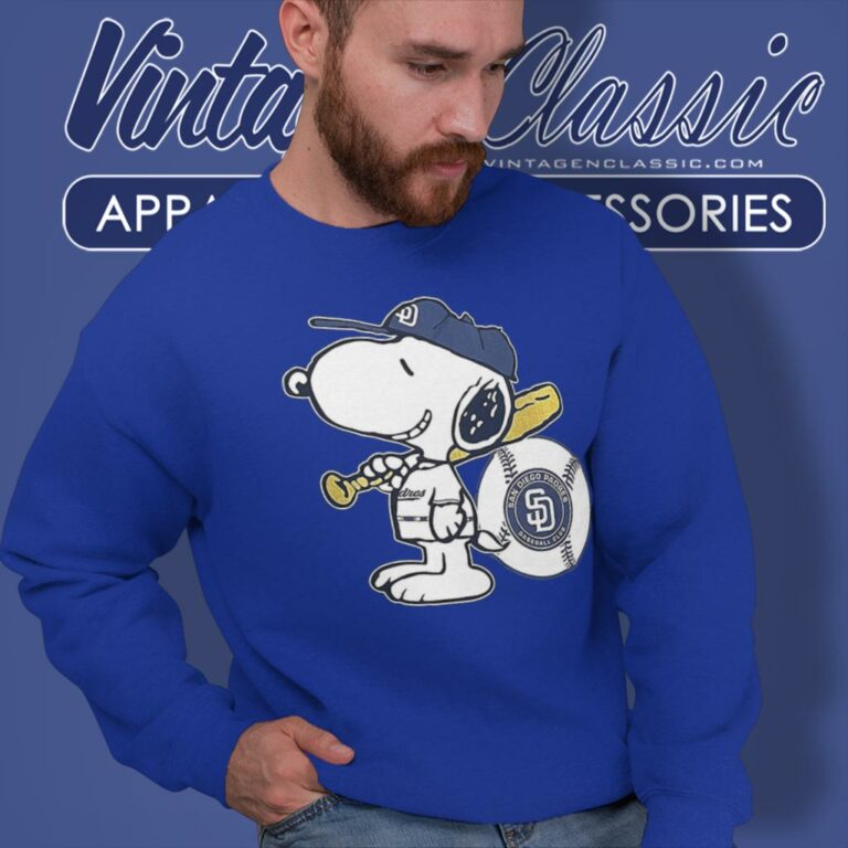 Snoopy San Diego Padres Sweatshirt Snoopy San Diego Padres Sweatshirt