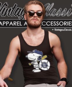 Snoopy San Diego Padres Tank Top Racerback